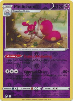 Medicham | 073/195 | Reverse Holo | Pokemon Silver Tempest - Image 1