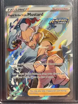 Pokemon TCG - Rapid Strike Style Mustard 162/163 Battle Styles Full Art - NM - Image 1