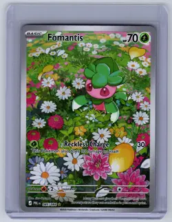 Fomantis 085/084 Illustration Rare Pitch Black Pokemon Holo Near Mint - Image 1