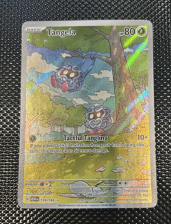 Pokemon TCG Tangela 178/165 SV 151 Illustration Rare Full Art Holo EN HP 80 - Image 1