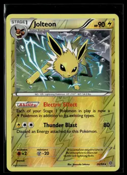 Jolteon 26/98 Ancient Origins Reverse Holo Rare Holo Pokemon - Image 1