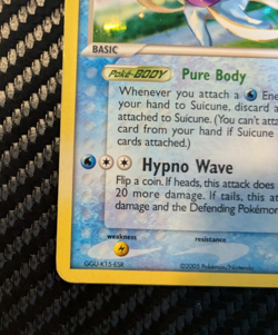 Suicune 030 EX Collector's Carry Tin Holo Vintage 2005 Pokemon TCG Rare MP - Image 5
