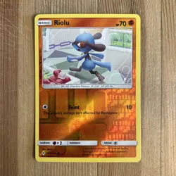 Pokemon TCG Riolu Unbroken Bonds 102/214 Reverse Holo Common - Image 1
