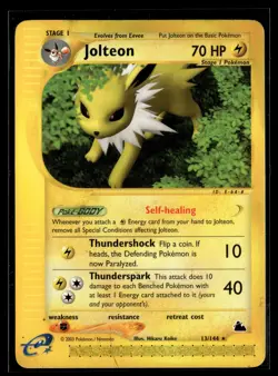 Jolteon 13/144 Skyridge Rare Pokemon - Image 1