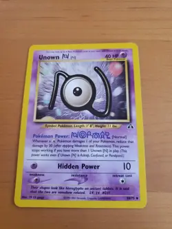 Pokemon TCG Unown [N] Neo Discovery 50 Regular Unlimited Uncommon - Image 1
