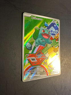 2025 Pokemon MEG First Partners Series 1 Black Star Promo Bulbasaur 37 Full Art - Image 3