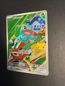 2025 Pokemon MEG First Partners Series 1 Black Star Promo Bulbasaur 37 Full Art - Image 4