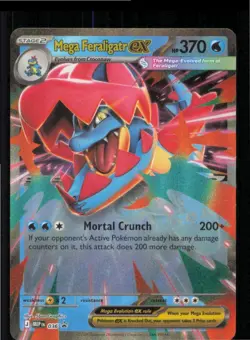Mega Feraligatr ex 036 Holo Promo ME: Mega Evolution Promo Pokemon Holo NM - Image 1