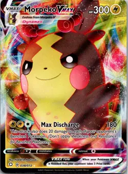 Morpeko VMAX 038/072 Holo VMAX Rare Shining Fates Pokemon Near Mint - Image 1