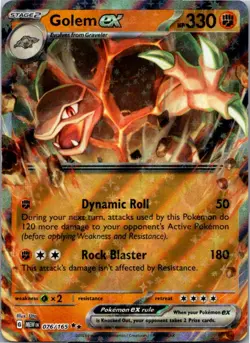 Golem ex 076/165 Double Rare 151 Pokemon Holo Near Mint - Image 1