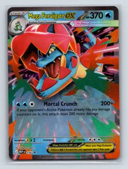 Mega Feraligatr ex 036 Holo Promo ME: Mega Evolution Promo Pokemon Near Mint - Image 1