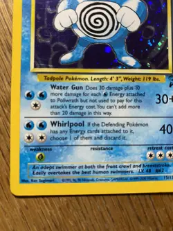 Pokemon TCG Poliwrath Base Set 2 15/130 Holo Unlimited Holo Rare - LP - Image 4
