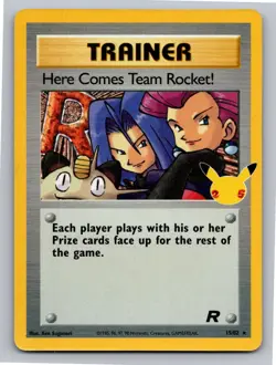 Here Comes Team Rocket! 15/82 Holo Celebrations: Classic Collection Pokemon NM - Image 1