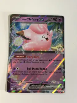 Pokemon TCG Ascended Heroes Lillie's Clifairy EX 076/217 Near Mint - Image 1