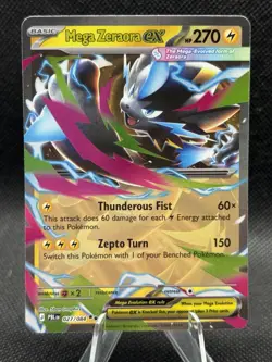 Mega Zeraora ex 027/084 Double Rare Pitch Black Pokemon Holo NM - Image 1