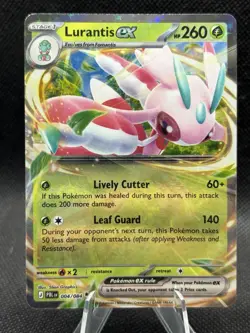 Lurantis ex 004/084 Pokemon Me05: Pitch Black Holo NM - Image 1
