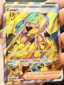 Nintendo Canari 257/217 Ultra Rare Holo Full Art Surging Sparks Pokemon TCG - Image 1