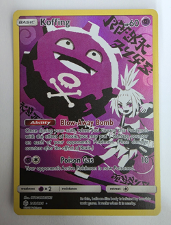 Pokemon TCG Koffing 243/236 Cosmic Eclipse Holo Secret Rare 2019 - Image 1
