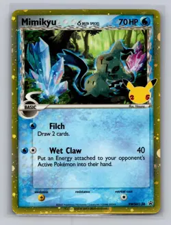 Mimikyu (Delta Species) SWSH136 Holo Promo Sword & Shield Promo Pokemon NM - Image 1