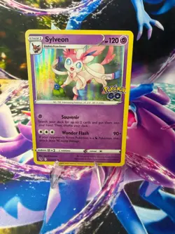 SYLVEON 035/078 POKEMON GO Holo Rare Pokemon - Image 1