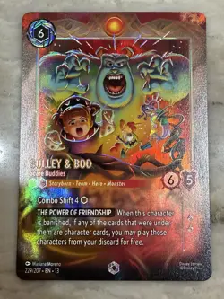 Lorcana TCG Sulley & Boo Enchanted 229/204 Attack of the Vine! - Image 1