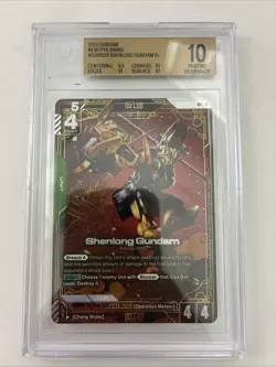 Gundam Card Game Newtype Rising GD01-029 Shenlong Gundam R+ BGS 10 - Image 1