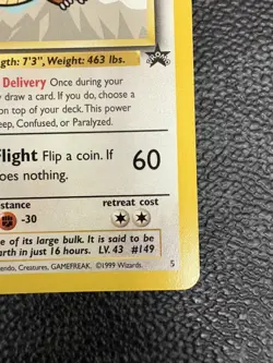 Pokemon TCG Dragonite WB Movie Black Star Promo Card #5 - NM - Image 5
