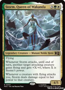 MTG Storm, Queen of Wakanda Card #97 Commander: Marvel Super Heroes NM Magic - Image 1
