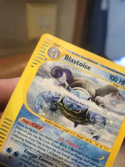 Pokemon TCG Blastoise Expedition Holo Card 4/165 HP - Image 3
