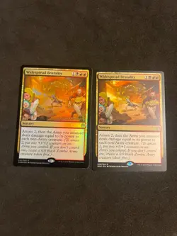 x2 Widespread Brutality [War of the Spark] 2x (Pre-release) Magic MTG Cards LP - Image 1