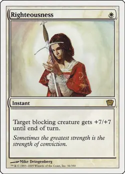 Righteousness [9ED - 36]Lightly Played - Image 1