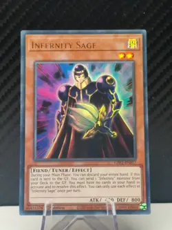 GFP2-EN017 Infernity Sage Ultra Rare 1st Edition Mint YuGiOh Card - Image 1