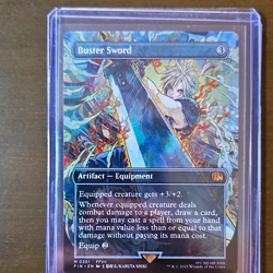 Wizards of the Coast MTG Final Fantasy Buster Sword Alt Art Non Foil Mythic 0351 - Image 1