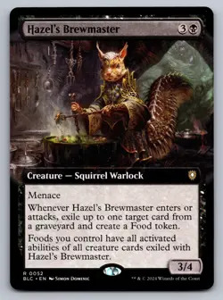 Hazel's Brewmaster (Extended Art) 52 Commander: Bloomburrow MTG NM - Image 1