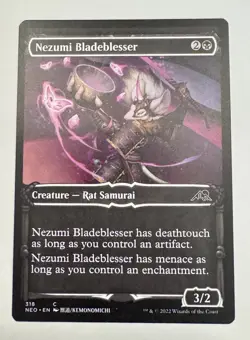 MTG Kamigawa Neon Dynasty Nezumi Bladeblesser Showcase #318 Magic the Gathering - Image 1