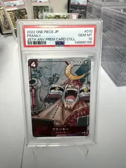 2022 One Piece JP Franky 25th Anniversary Premium Card Collection PSA 10 - Image 1
