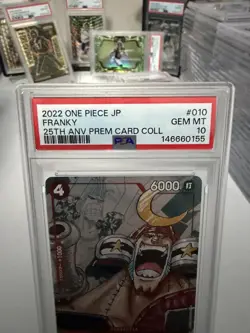 2022 One Piece JP Franky 25th Anniversary Premium Card Collection PSA 10 - Image 2