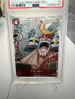 2022 One Piece JP Franky 25th Anniversary Premium Card Collection PSA 10 - Image 3