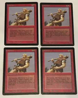 Vintage MTG Magic Beta English Card Lot: X4 HILL GIANT - Near Mint NM - Image 1