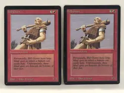 Vintage MTG Magic Beta English Card Lot: X4 HILL GIANT - Near Mint NM - Image 2