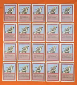 (20 CARD LOT) 1994 MAGIC THE GATHERING HILL GIANT REVISED 3RD EDITION PLAYED - Image 1