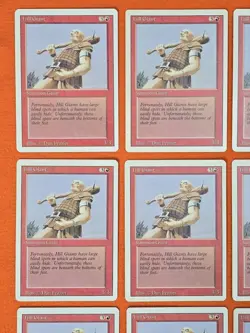 (20 CARD LOT) 1994 MAGIC THE GATHERING HILL GIANT REVISED 3RD EDITION PLAYED - Image 2