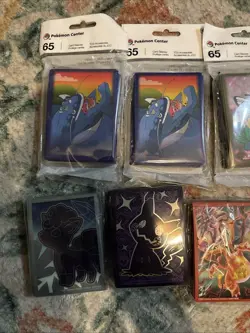 Pokemon TCG Pokemon Center and ETB Card Sleeves - Lot of 9 Sealed - Image 2