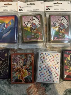 Pokemon TCG Pokemon Center and ETB Card Sleeves - Lot of 9 Sealed - Image 3