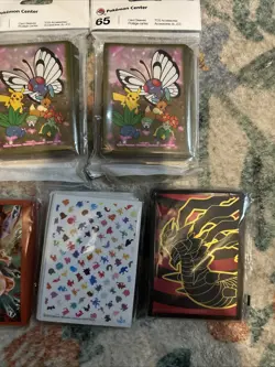 Pokemon TCG Pokemon Center and ETB Card Sleeves - Lot of 9 Sealed - Image 4