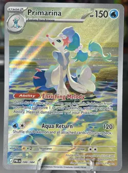 Primarina 088/084 IR NM Pitch Black (PBL) Illustration Rare Pokemon Card - Image 1