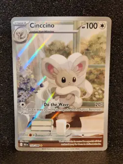 Pokemon TCG Black Bolt Illustration Rare Card Cinccino 153/086 NM Condition - Image 1