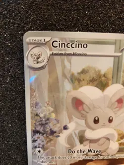 Pokemon TCG Black Bolt Illustration Rare Card Cinccino 153/086 NM Condition - Image 2