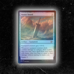 FOIL - Buster Sword - Custom Magic: The Gathering Card - High-Quality - Image 1