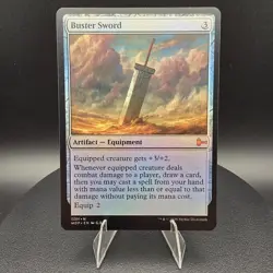 FOIL - Buster Sword - Custom Magic: The Gathering Card - High-Quality - Image 2